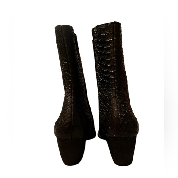 Matisse Caty Snake Pointed Toe Zippered Booties Womens Black 9.5(NO ZIPPER PULL) - Picture 6 of 12